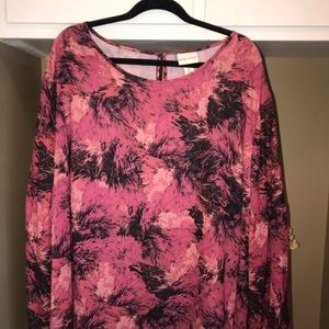 Ava & Viv 4X mauve blouse